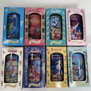 1994 Burger King Disney Collector Series Glasses 8 Complete w/ Boxes Coca cola